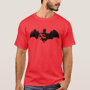Batman and Gotham Silhouette Bat Logo T-Shirt