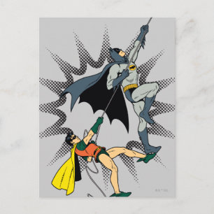 Batman And Robin Climb Postcard