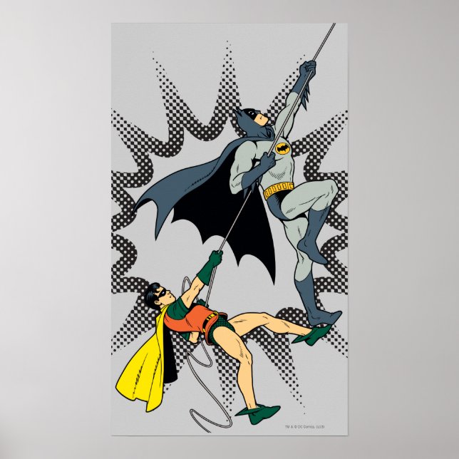 Batman And Robin Climb Poster (Front)