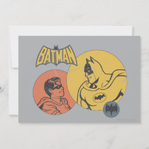 Batman And Robin Graphic - Distressed Invitation