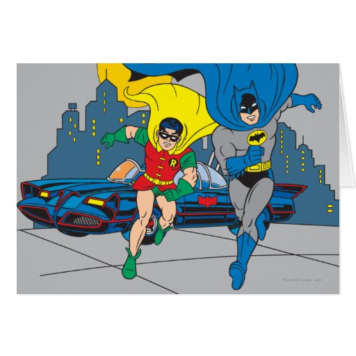 Image of Batman And Robin Running