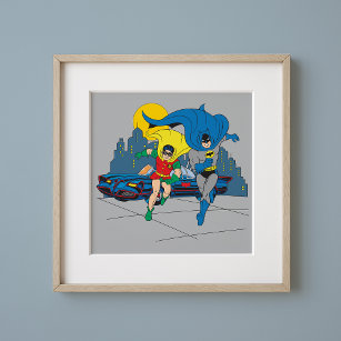 Batman And Robin Running Poster