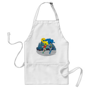 Batman And Robin Running Standard Apron
