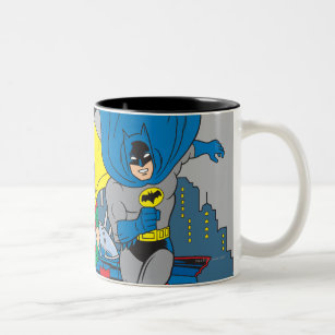 Batman And Robin Running Two-Tone Coffee Mug