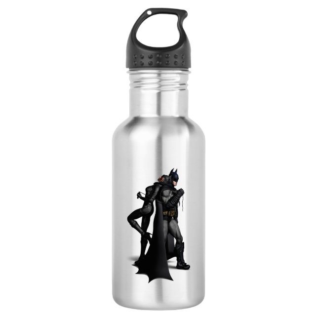Batman Arkham City | Batman and Catwoman 532 Ml Water Bottle (Front)