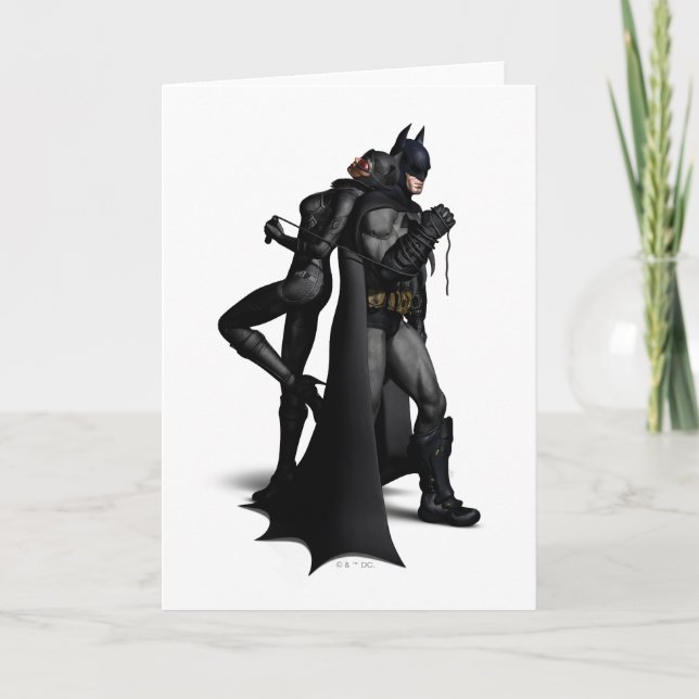 Batman Arkham City | Batman and Catwoman Card (Front)