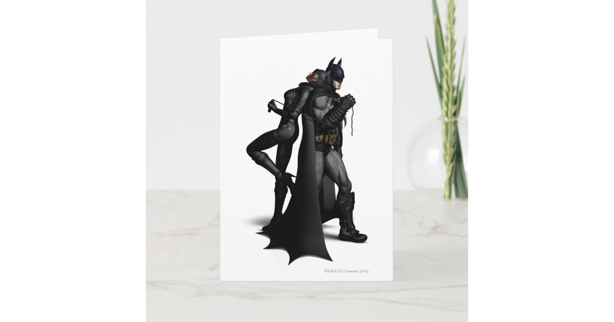 Batman Arkham City | Batman and Catwoman Card | Zazzle