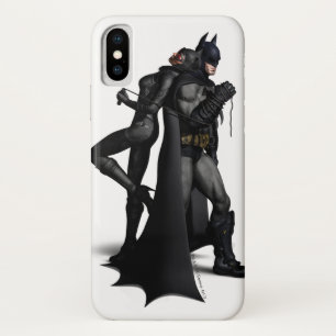Batman Arkham City   Batman and Catwoman iPhone X Case