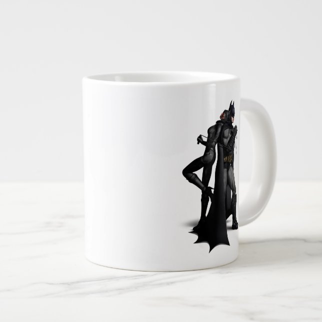 Batman Arkham City | Batman and Catwoman Large Coffee Mug (Front Right)