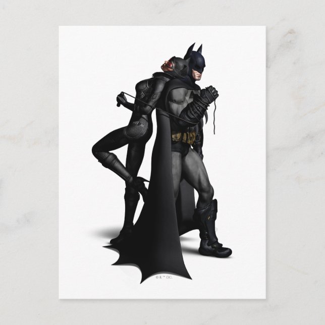 Batman Arkham City | Batman and Catwoman Postcard (Front)