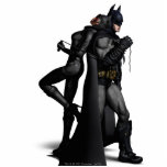 Batman Arkham City | Batman and Catwoman Standing Photo Sculpture<br><div class="desc">Batman: Arkham City</div>
