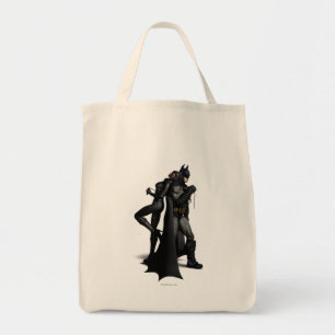 Batman Arkham City Batman and Catwoman Tote Bag