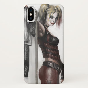 Batman Arkham City   Harley Quinn Illustration iPhone X Case