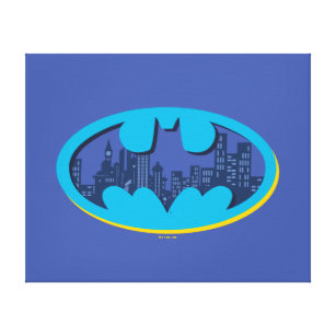 Batman   Arkham City Symbol Canvas Print
