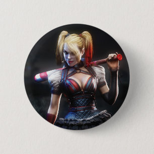 Batman Arkham Knight   Harley Quinn with Bat 6 Cm Round Badge