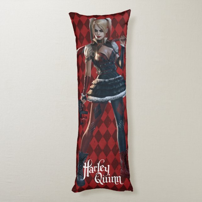 Batman Arkham Knight | Harley Quinn with Bat Body Cushion (Back (Vertical))