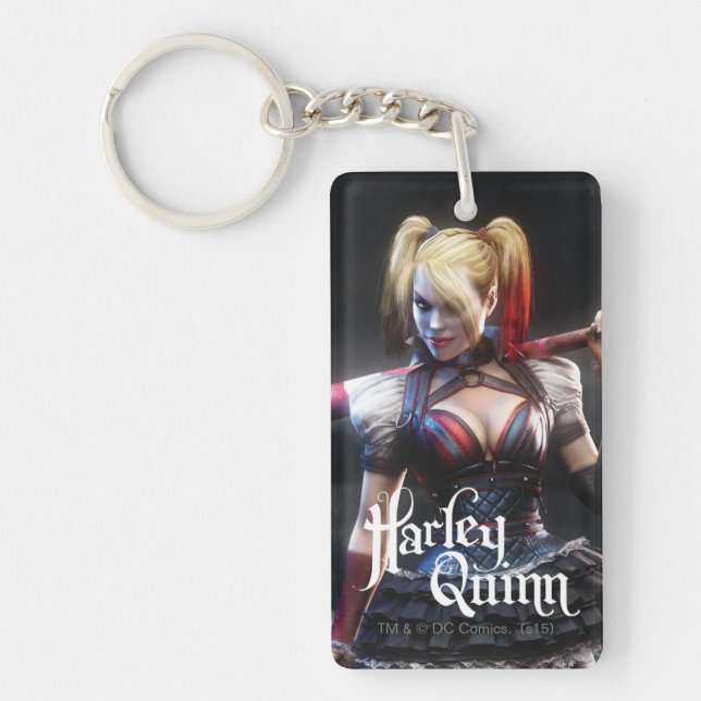 Batman Arkham Knight | Harley Quinn with Bat Key Ring (Front)