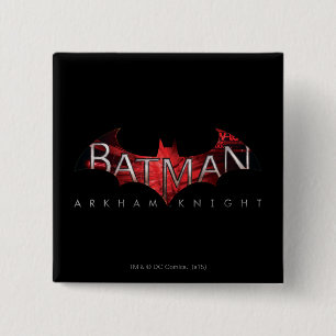 Batman Arkham Knight Red Logo 15 Cm Square Badge