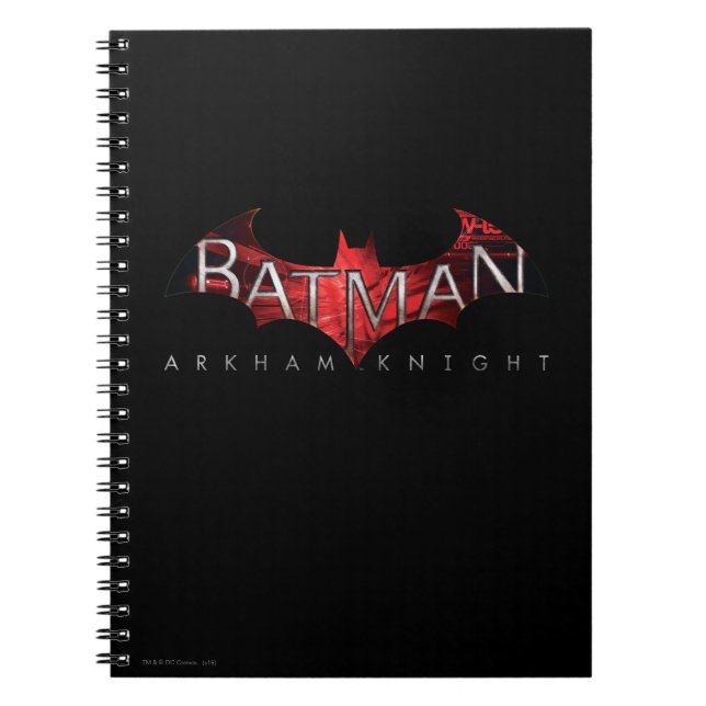 Batman Arkham Knight Red Logo Notebook (Front)