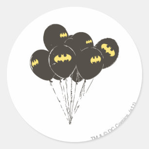 Batman Balloons Classic Round Sticker