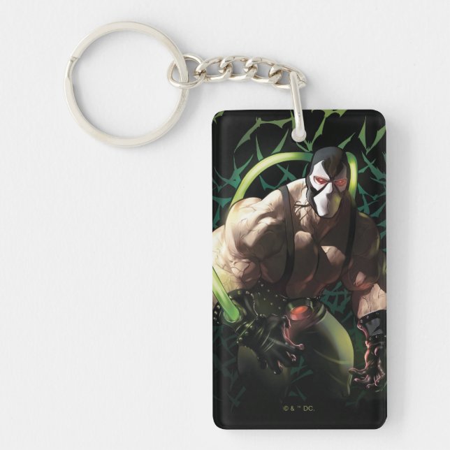 Batman Bane Bat Swarm Illustration Key Ring (Front)