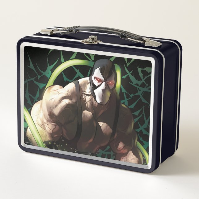 Batman Bane Bat Swarm Illustration Metal Lunch Box (Front)