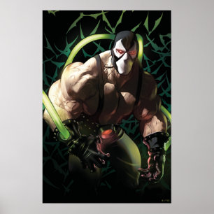 Batman Bane Bat Swarm Illustration Poster