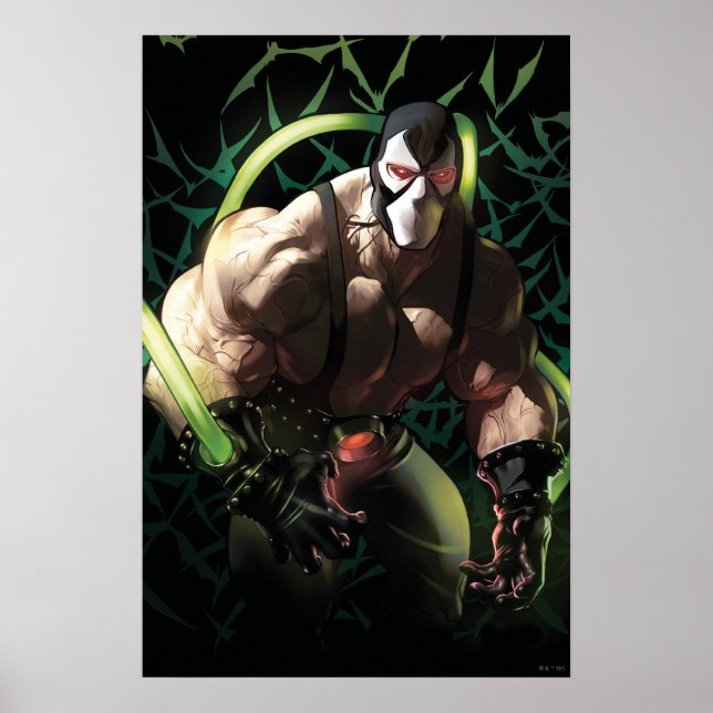 Batman Bane Bat Swarm Illustration Poster (Front)