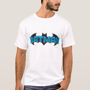 Batman Blue Name Logo T-Shirt