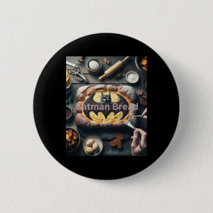 Batman Bread Sticker  6 Cm Round Badge