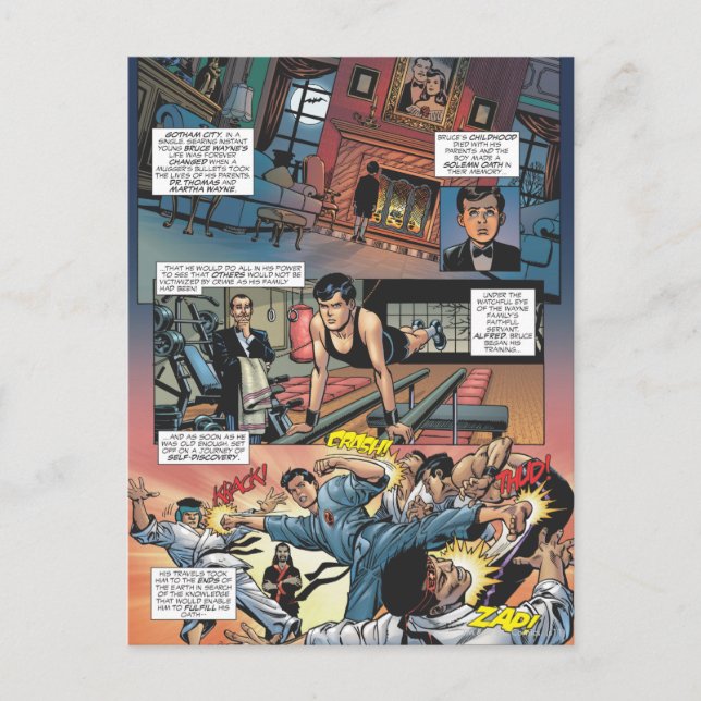 Batman - Bruce Wayne Origins 1 Postcard (Front)