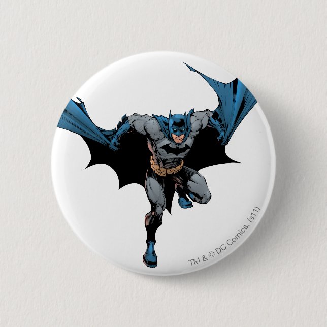 Batman Cape like wings 6 Cm Round Badge (Front)
