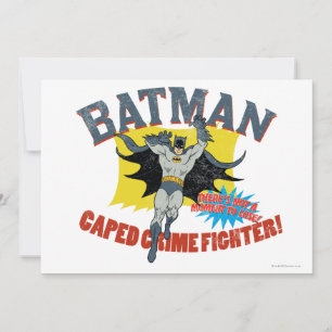 Batman Caped Crime Fighter Invitation