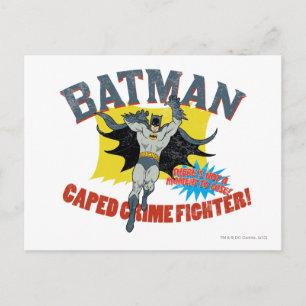 Batman Caped Crime Fighter Postcard