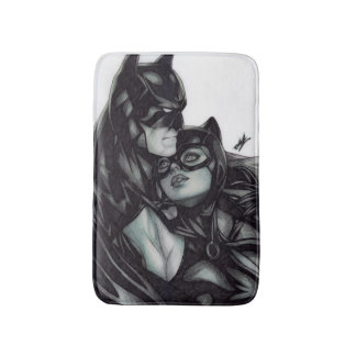 Batman & Catwoman ~ Bruce wayne & Selina Kyle Bath Mat