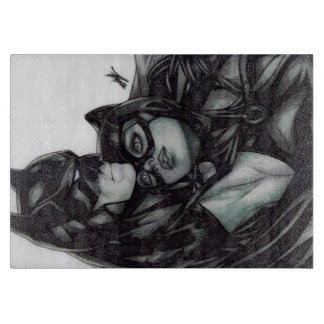 Batman & Catwoman ~ Bruce wayne & Selina Kyle Cutting Board