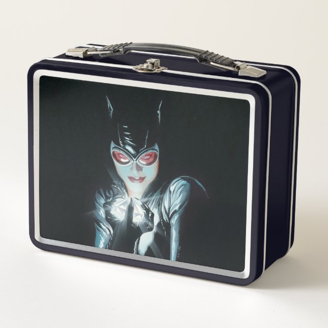 Batman Catwoman Faces of Evil Cover Illustration Metal Lunch Box (Front)