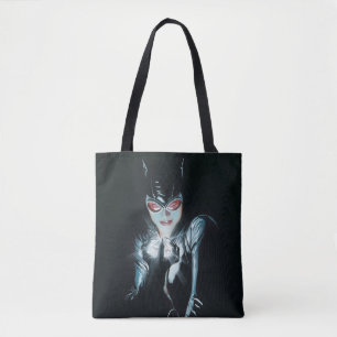 Batman Catwoman Faces of Evil Cover Illustration Tote Bag