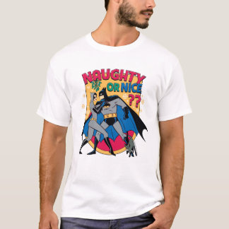 Batman | Catwoman Under Mistletoe Naughty Or Nice T-Shirt