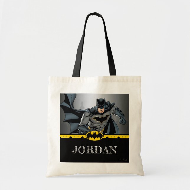 Batman | Chalkboard Birthday Favour Tote Bag (Front)