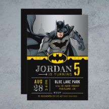 Batman | Chalkboard Happy Birthday