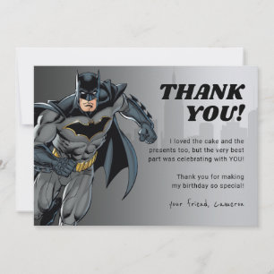 Batman   Chalkboard Happy Birthday Thank You Card
