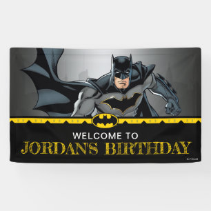 Batman   Chalkboard Happy Birthday Welcome Banner