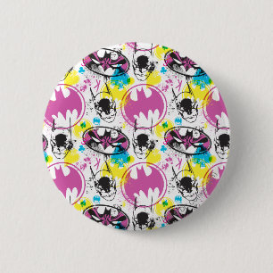 Batman Colour Code Pattern 3 6 Cm Round Badge