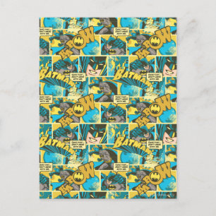 Batman Comic Capers Pattern 2 Postcard