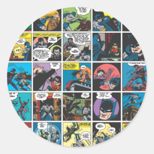 Batman Comic Panel 5x5 Classic Round Sticker