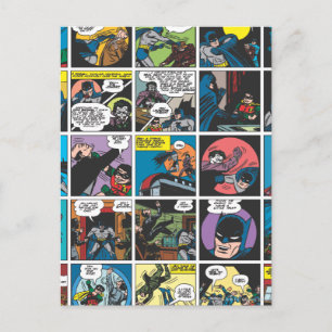 Batman Comic Panel 5x5 Postcard