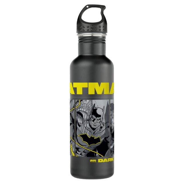 Batman Comic Tri-Panel Graphic 710 Ml Water Bottle (Front)