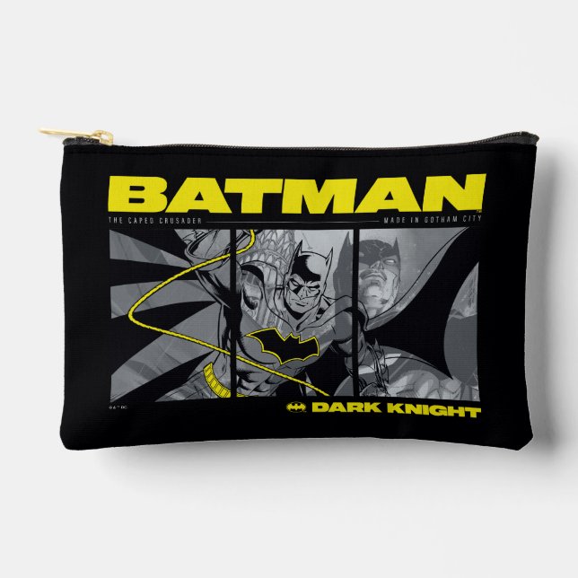 Batman Comic Tri-Panel Graphic Accessory Pouch (Front)