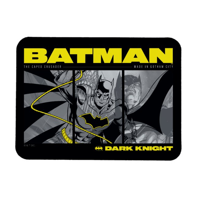 Batman Comic Tri-Panel Graphic Magnet (Horizontal)
